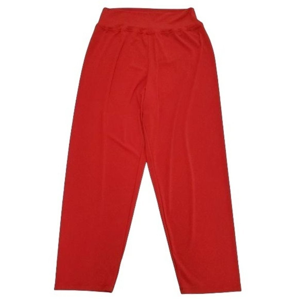 Kim & Co. |  Cayenne Red Slip On Pants